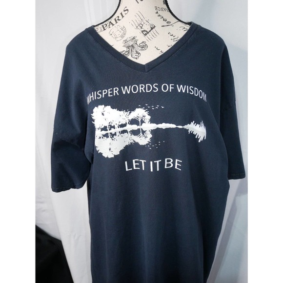 Vintage Hanes Tee Shirt by The Beetles ' Let it Be '‎ XXL Graphic Tee - Picture 1 of 4